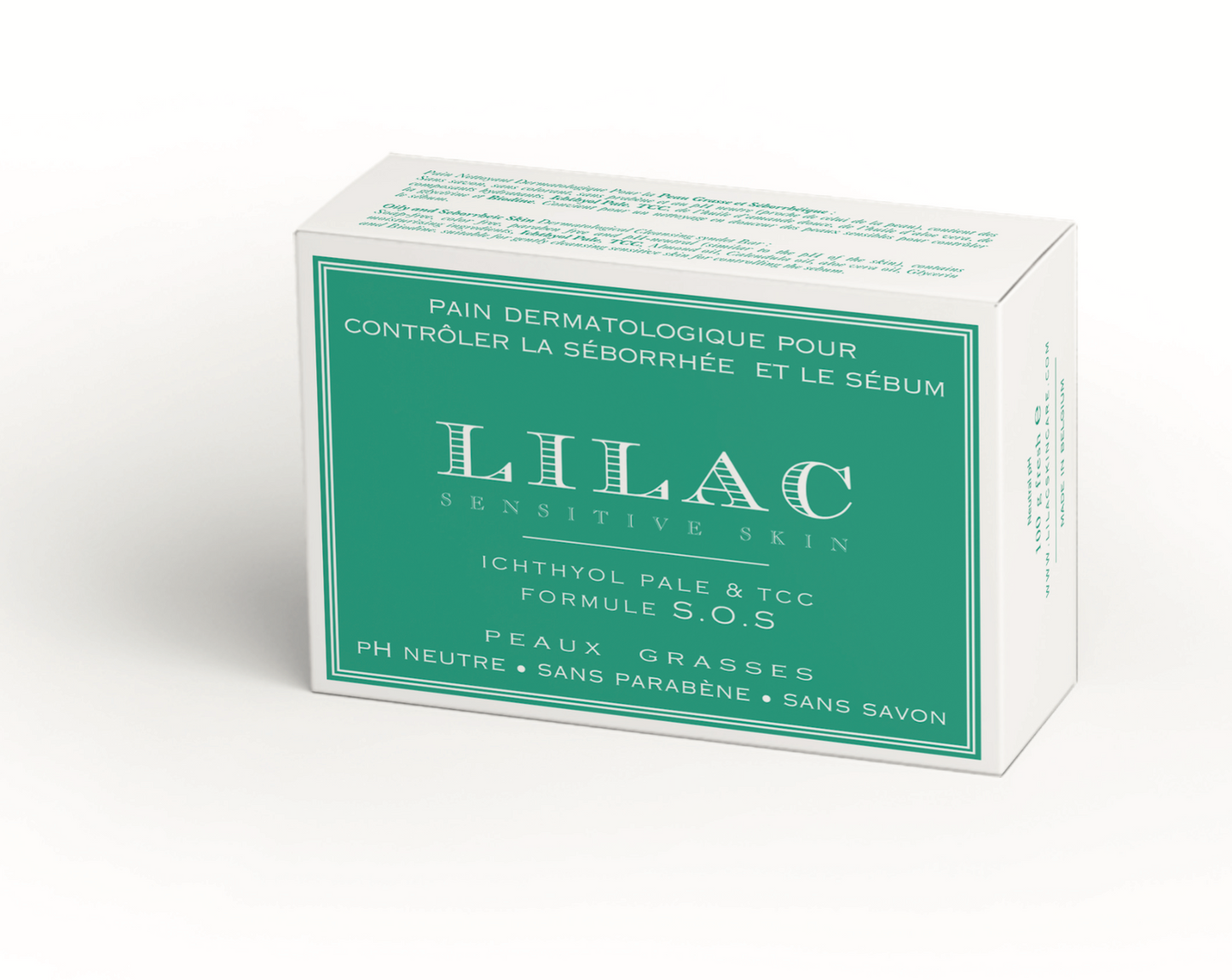 Barra dermatológica LILAC para el control de la grasa ICTIOL y TCC SOS
